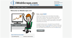 Desktop Screenshot of iwebscrape.com