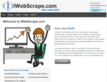 Tablet Screenshot of iwebscrape.com